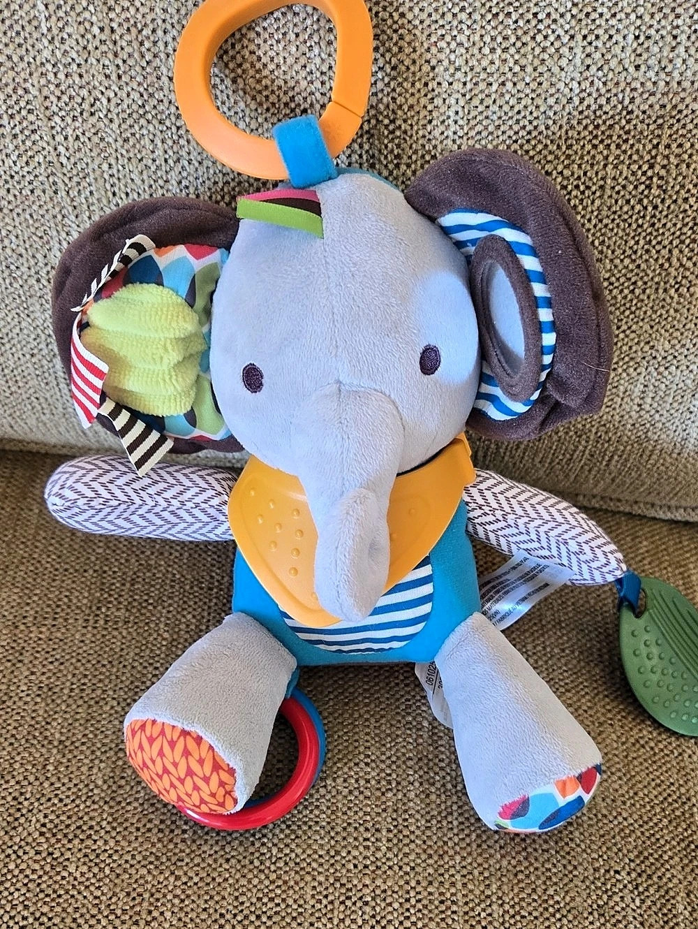 Skip Hop Bandana Buddies Elephant Activity and Teething Toy Elephant Plush
